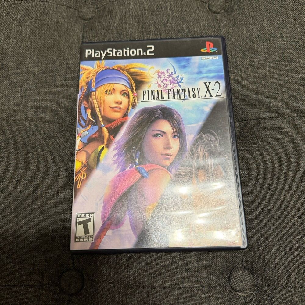 Final Fantasy X-2 PS2 CIB Black Label Complete Manual RPG